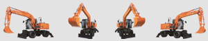 escavatori gommati HITACHI